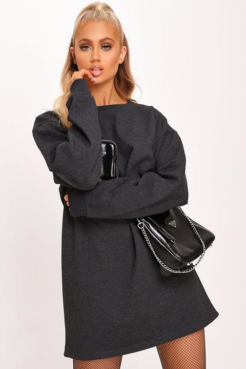 Charcoal Sweater Dress , Grey