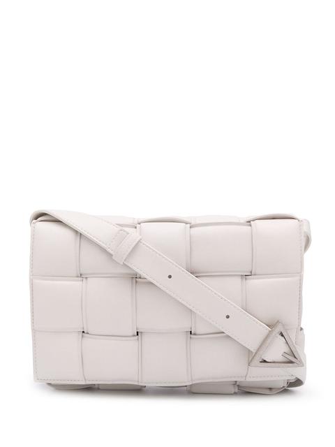 Bottega Veneta Bandolera Intrecciato - Blanco