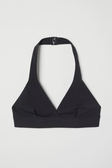 H & M - Top Bikini A Triangolo - Nero