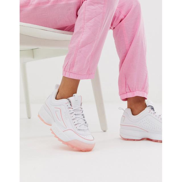 asos fila disruptor pink