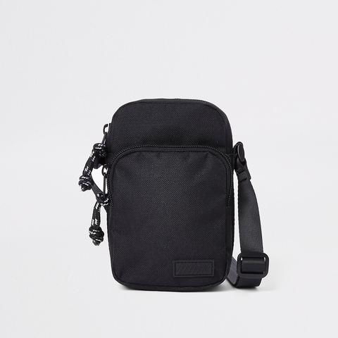 Black Mini Cross Body Flight Pouch