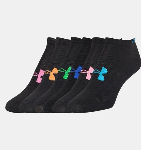 Women's Ua Solid No Show Socks 6-pack