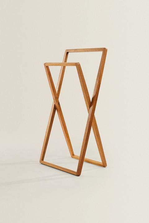 Acacia Wood Towel Rack