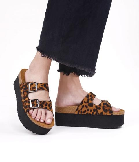 sandalias leopardo