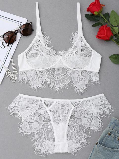 Set Di Bralette In Pizzo