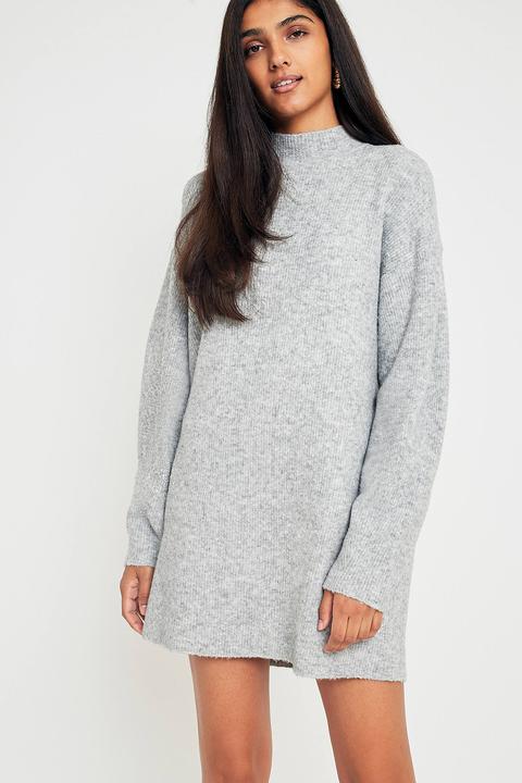 Bdg Balloon Sleeve Funnel Neck Jumper Dress - Womens S