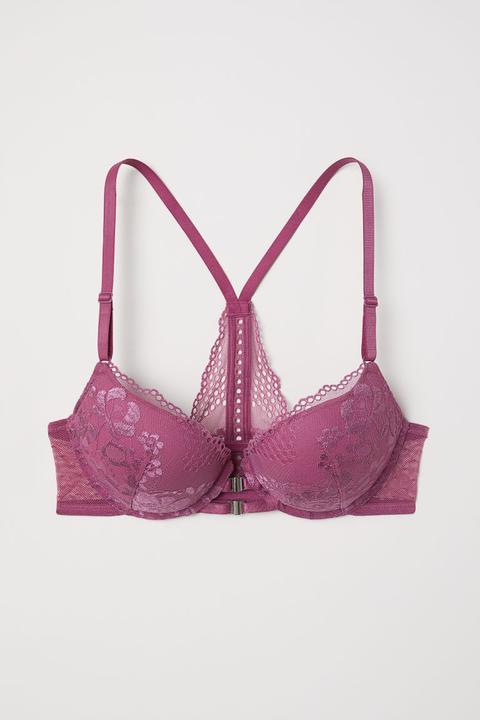 H & M - Sujetador Super Push-up - Rosa