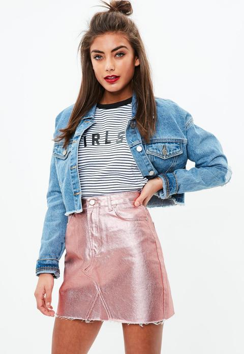 rose metallic skirt