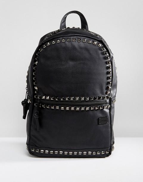 Spiral - Zaino In Pelle Sintetica Con Borchie - Nero