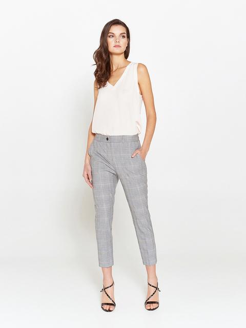 Pantaloni Skinny Check