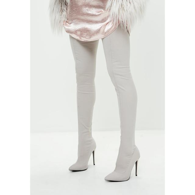 missguided grey boots