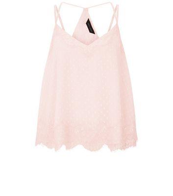 pink lace cami top