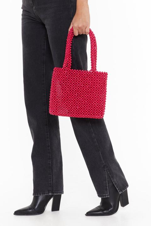 Womens Want All I Need Beaded Handbag