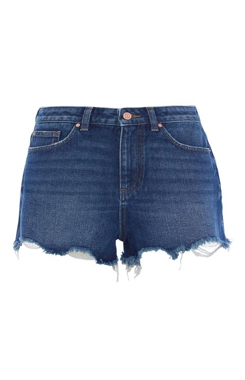 High Waisted Dark Blue Short