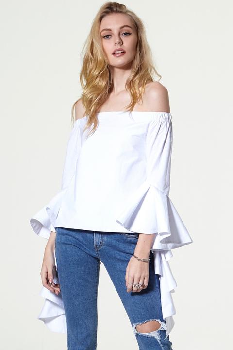 Turn It On Coldshoulder Top