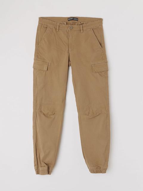 Pantaloni Cargo Con Polsino Cammello from Terranova on 21 Buttons