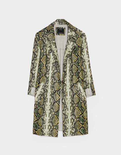 Blazer Effetto Pelle Di Serpente