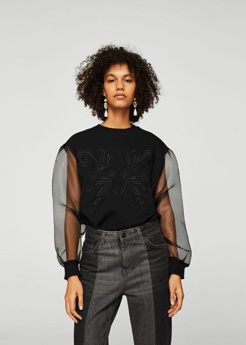 Sudadera Paneles Contraste
