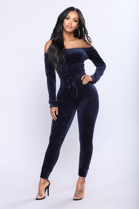 need a hug velour jumpsuit