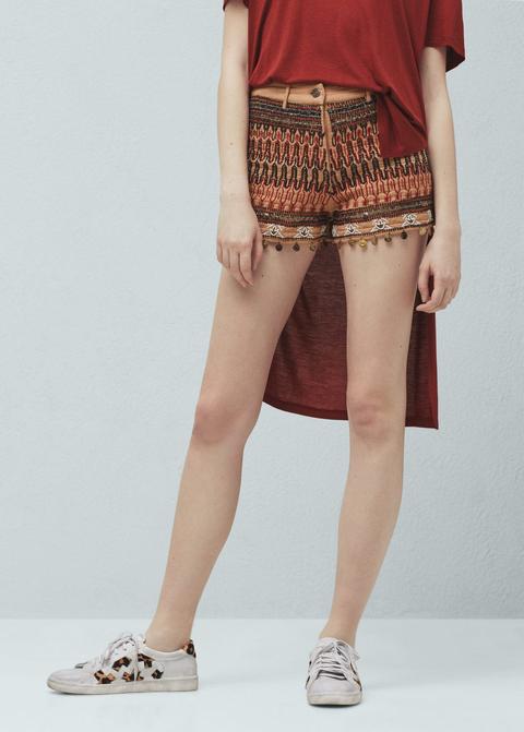 Short Algodón Bordados