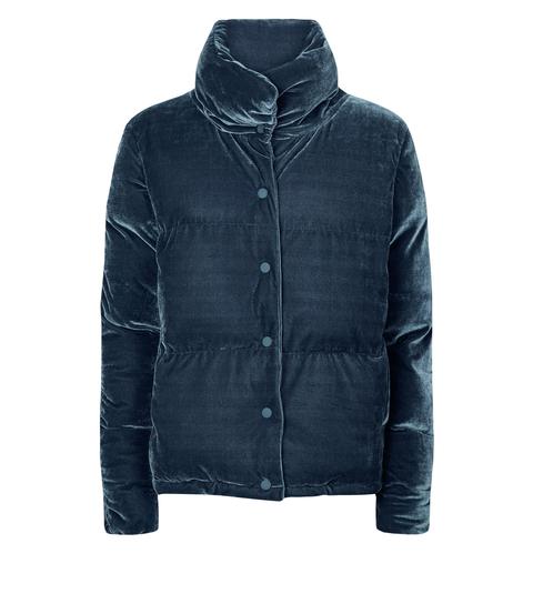blue vanilla puffer jacket