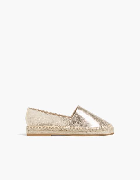 Espadrillas Design Metallizzato Oro