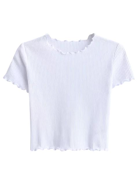 Recortada Frilled La Camiseta