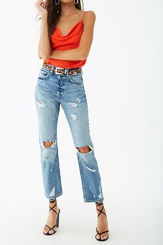 Straight-leg Jeans , Dark Denim 