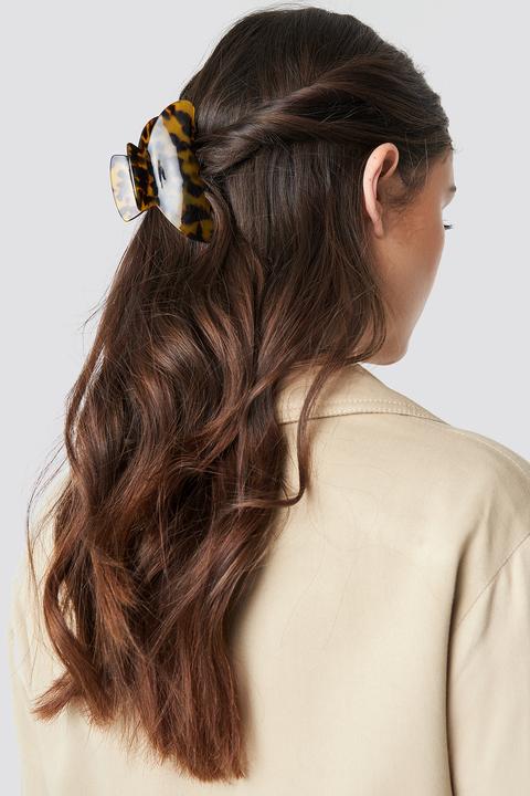 Na-kd Accessories Big Resin Look Hairclip - Brown