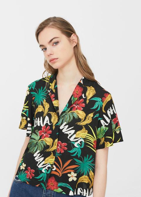 Camisa Estampado Tropical