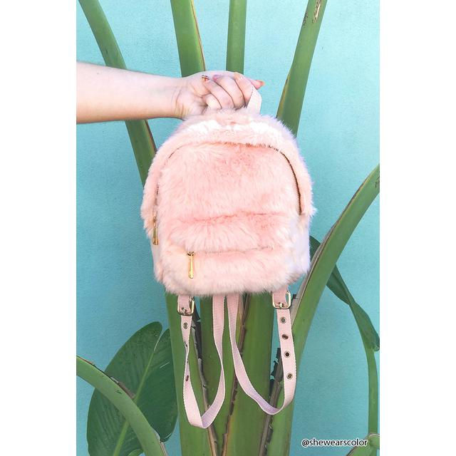 Furry backpack forever 21 Outlet