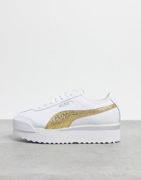 Puma - Roma Amor - Baskets - Blanc Et Effet Métallisé