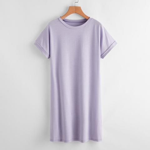 Robe T-shirt Unicolore