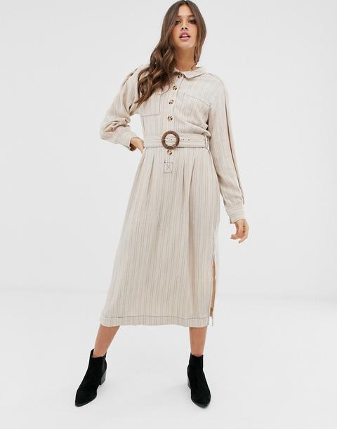 robe chemise mi longue