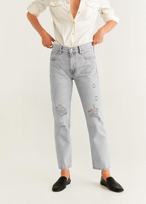 Jeans Mid-waist Grey