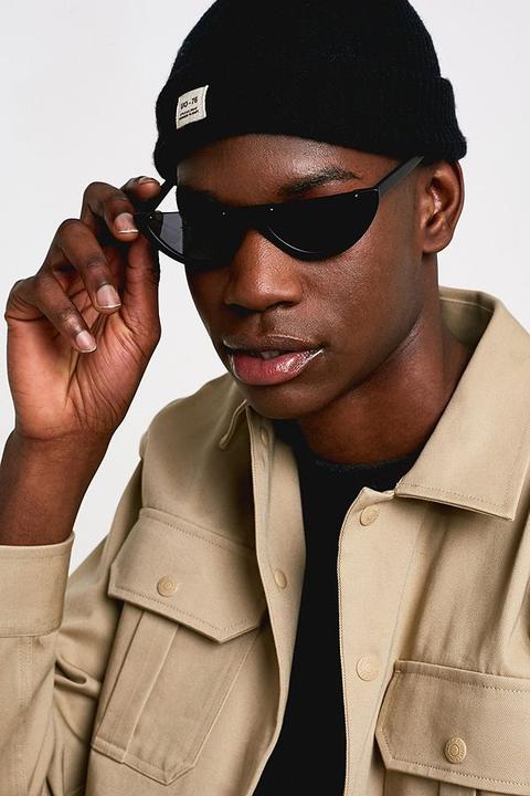 Uo Lunar Black Sunglasses - Black At Urban Outfitters