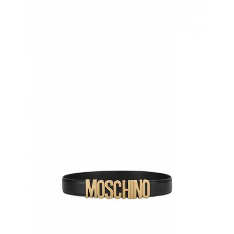 Belt In Leather With Logo