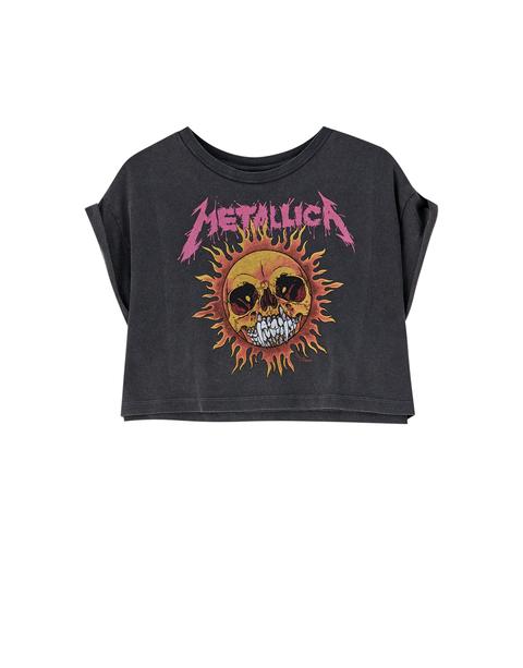 Camiseta Metallica Cropped