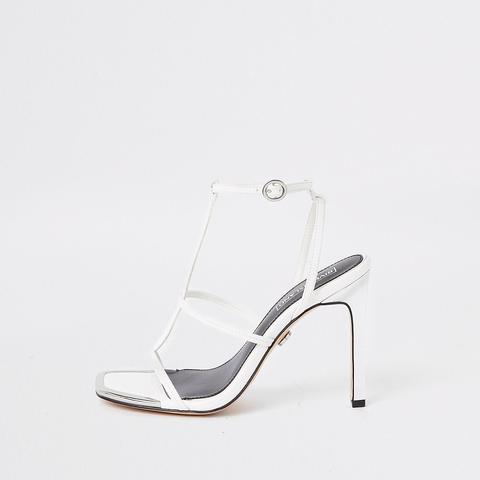 White Strappy Heel Sandals