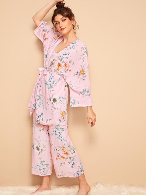 cami pj set with robe