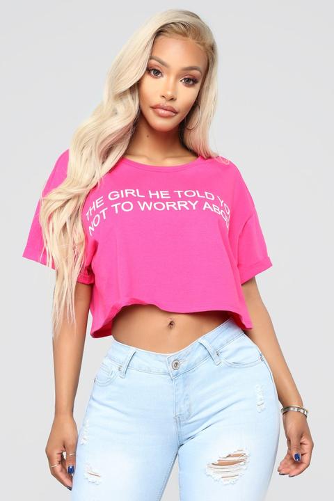 Your Competition Crop Top - Hot Pink