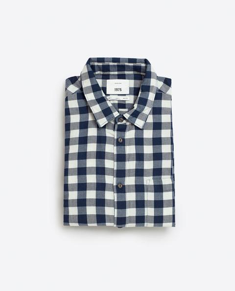 Camicia Indaco Diagonale