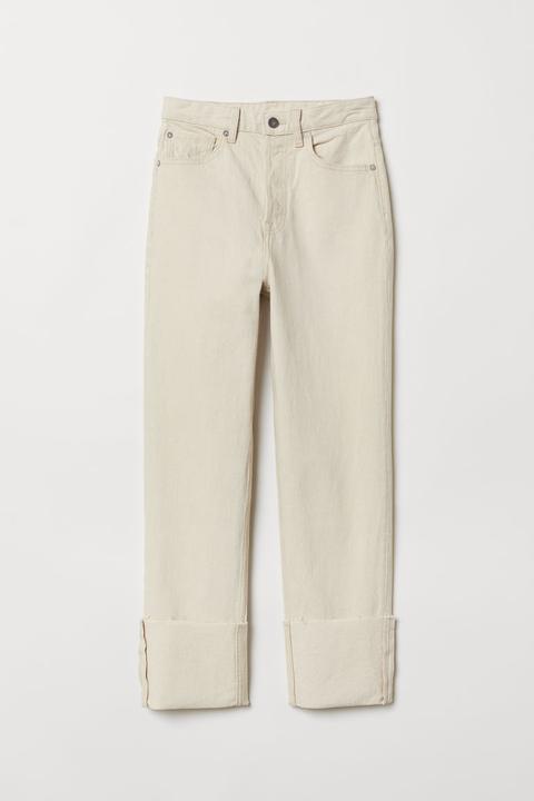 Straight Loose Jeans - Blanco