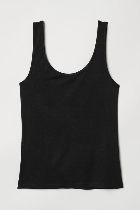 Camiseta De Tirantes - Negro