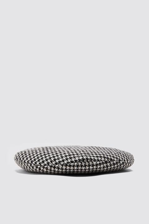 Houndstooth Beret