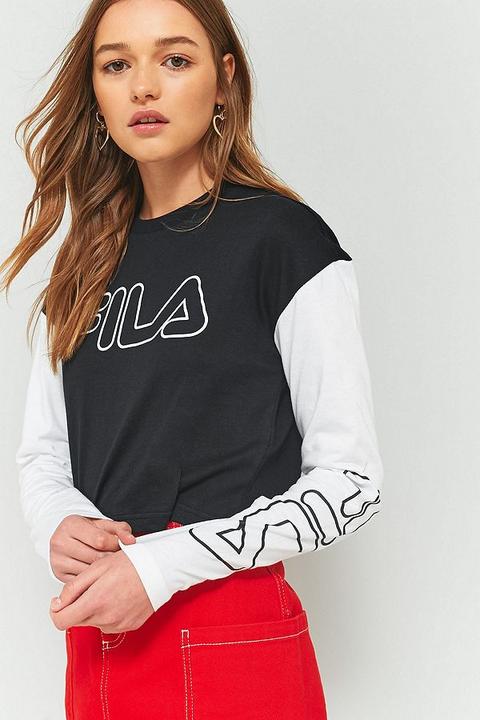 Fila Festival Long Sleeve Crop Top