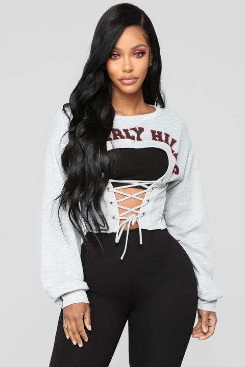 Beverly Hills Sweatshirt - Heather Grey