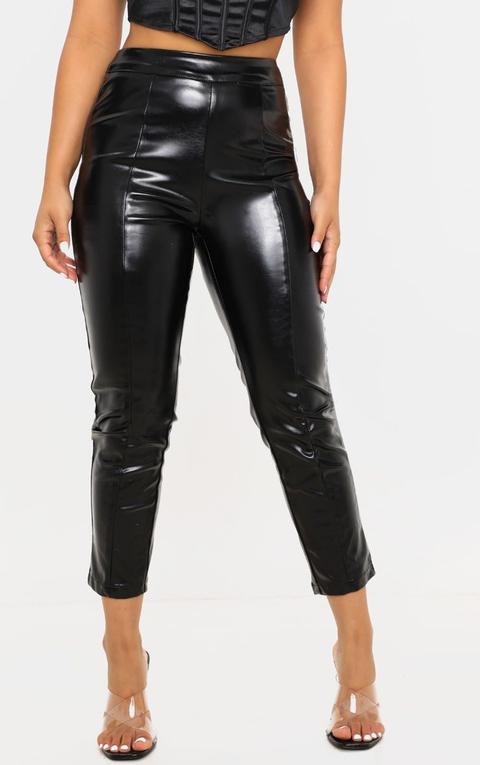 petite leather trousers