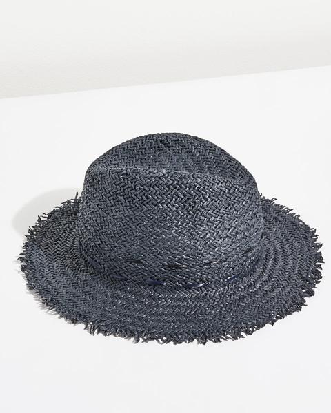 Frayed Edge Stitch Fedora Hat