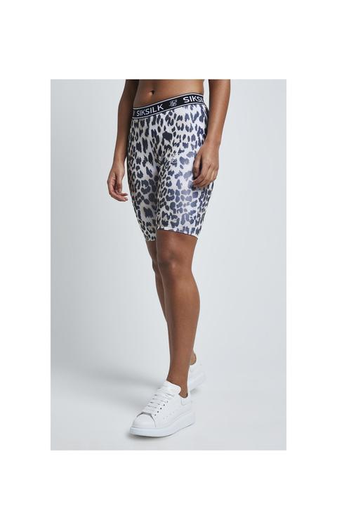 Siksilk Leopard Print Cycle Shorts